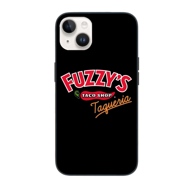 Fuzzy's Taco Shop Taqueria Restaurant Logo iPhone Case