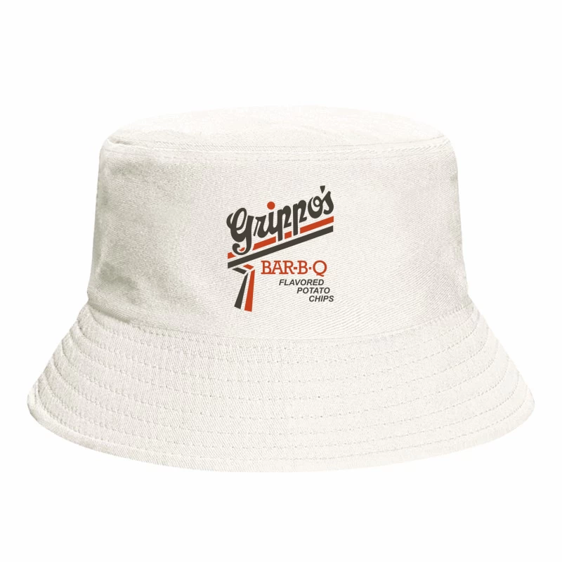 Vintage Grippo's BBQ Potato Chips Logo Design Bucket Hat