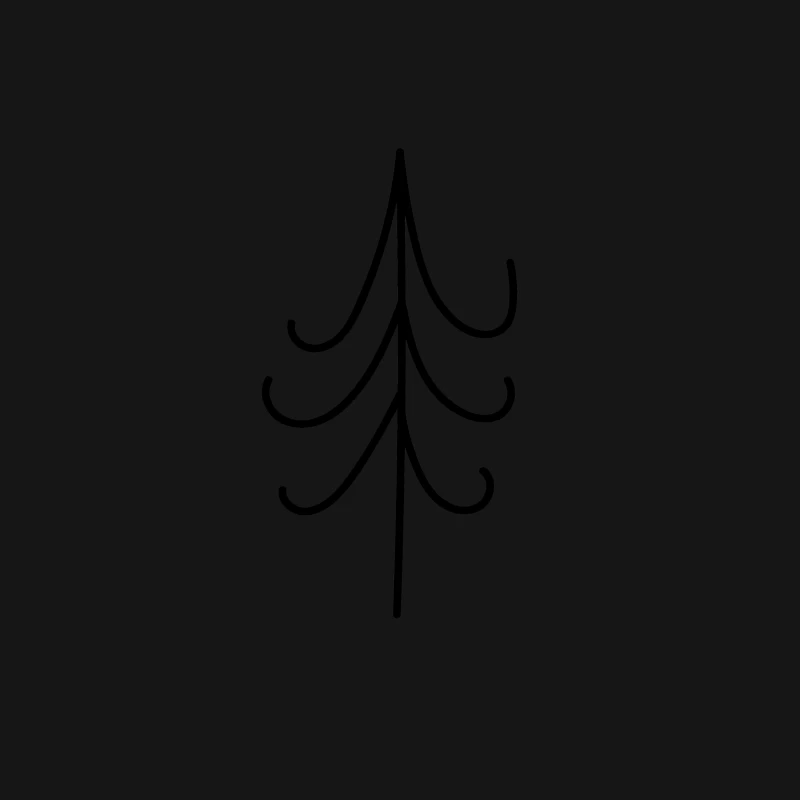 Design minimaliste d'un arbre Femme T-Shirt
