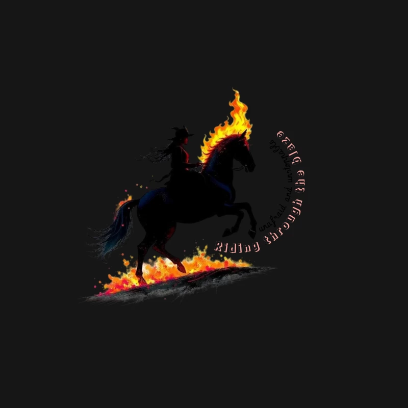 Rider in Flames Male Long Sleeve T-Shirt