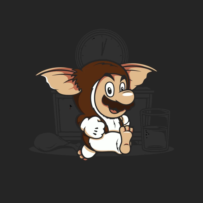 Mischievous Gremlin's Late Night Adventure Female Pullover Sweatshirt