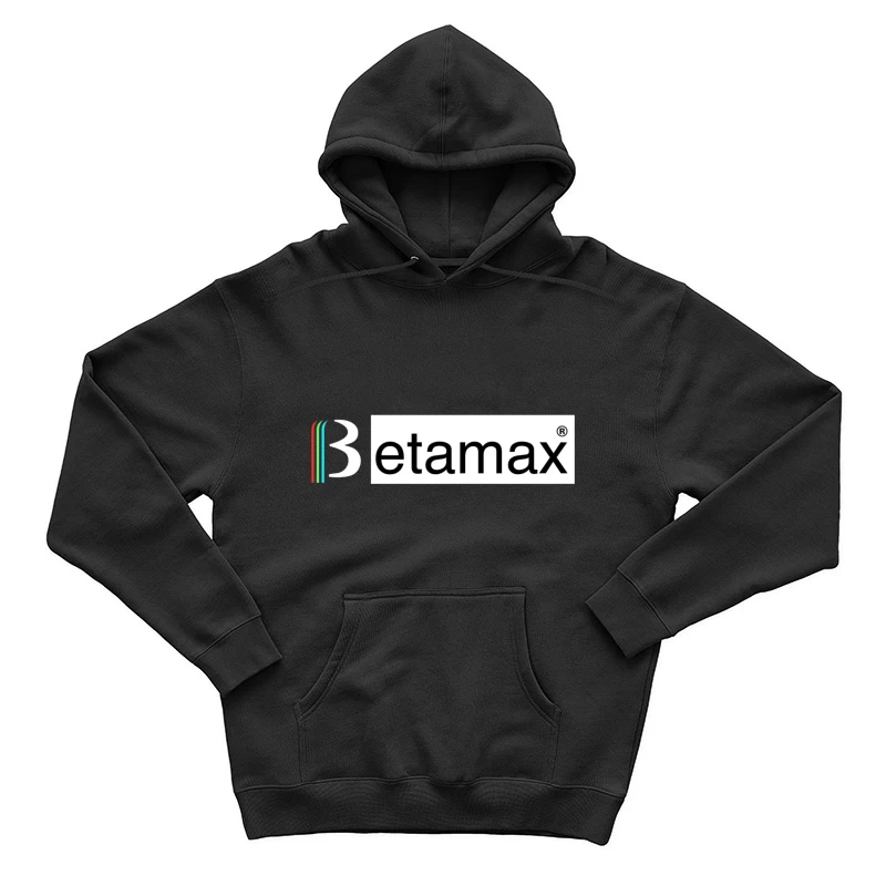 Etamax Modern Minimalist Brand Logo with Colored Stripes Male Pullover Hoodie