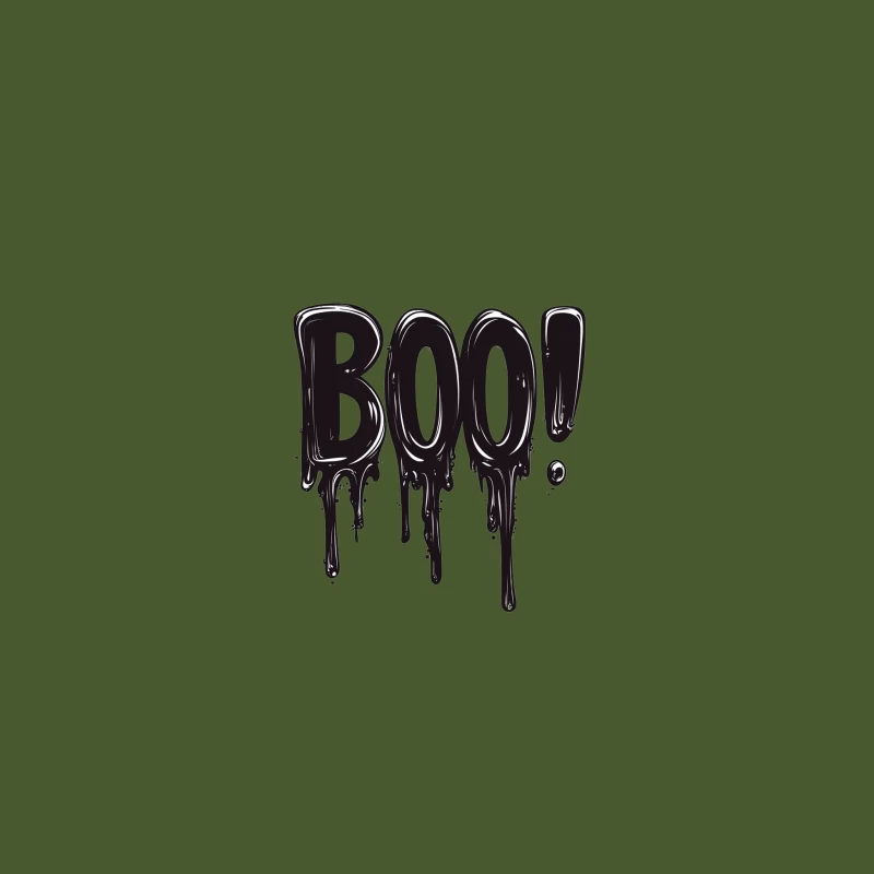 Spooky Dripping "Boo" Typography for Halloween Baseball Cap