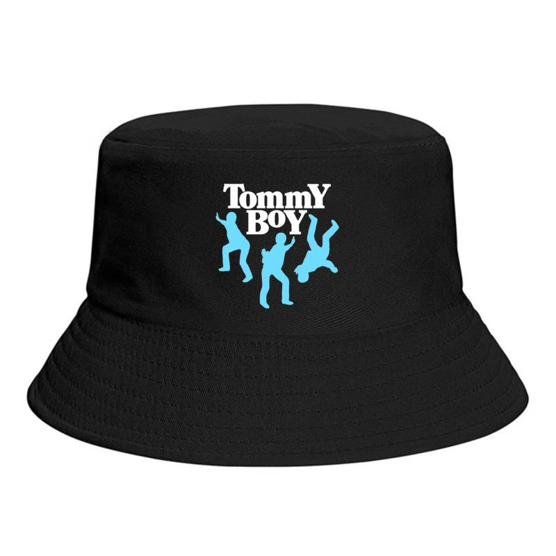 Tommy Boy Logo with Dancing Blue Silhouettes Bucket Hat