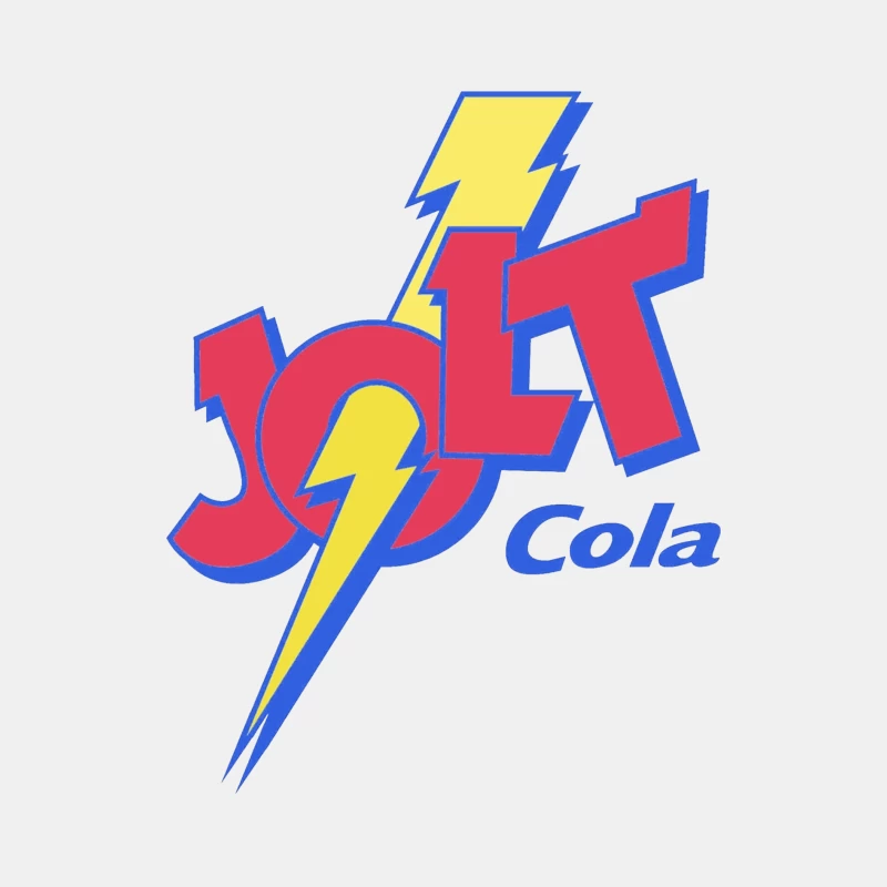 Retro Jolt Cola Energy Drink Logo with Lightning Bolt Design Male Tank Top