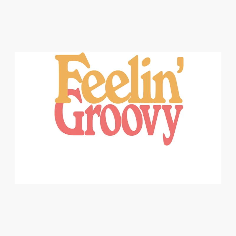 Feelin_ Groovy  Retro Style Typography Design Travel Mug
