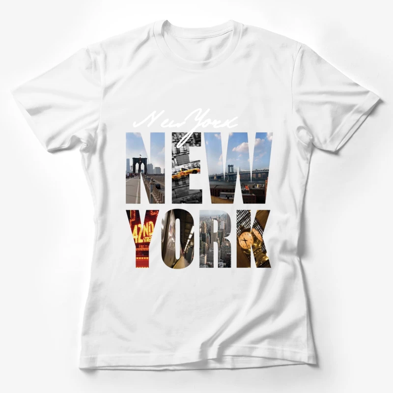 New York Sehenswürdigkeiten und Skyline Damen T-Shirt