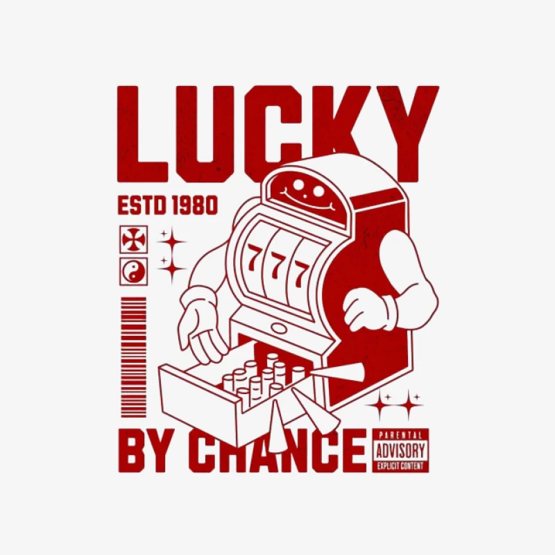Glücksspielautomat: Glück durch Zufall Herren Pullover Sweatshirt