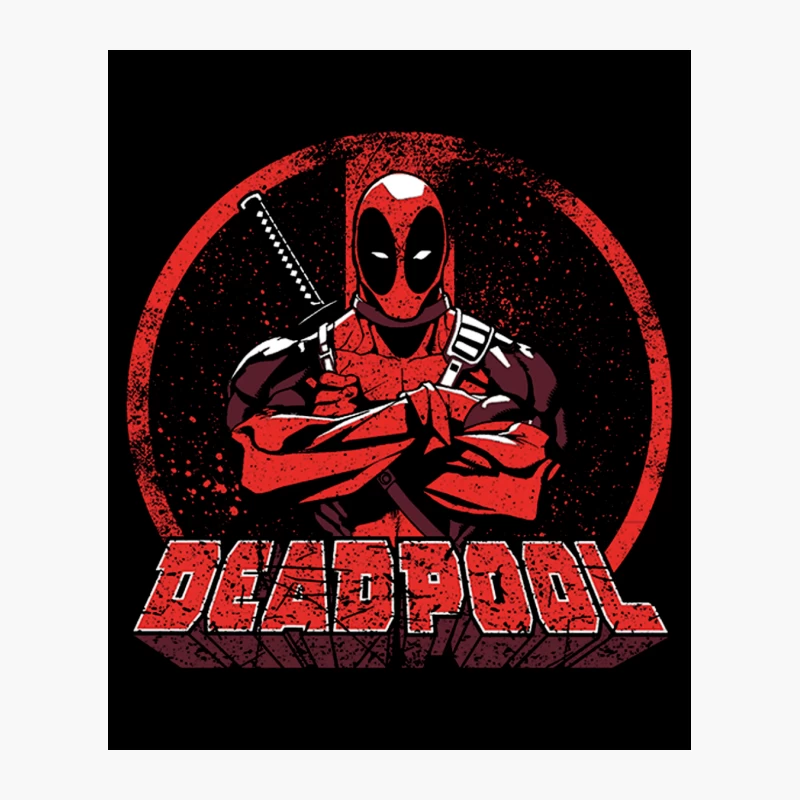 Deadpool: Marvel Superhero in Action-Packed Graphic Design Cotton Tote Bag