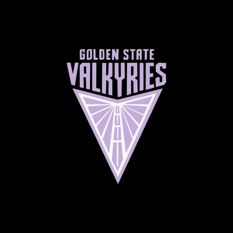 Golden State Valkyries Purple Triangle Logo Design Mouse Pad