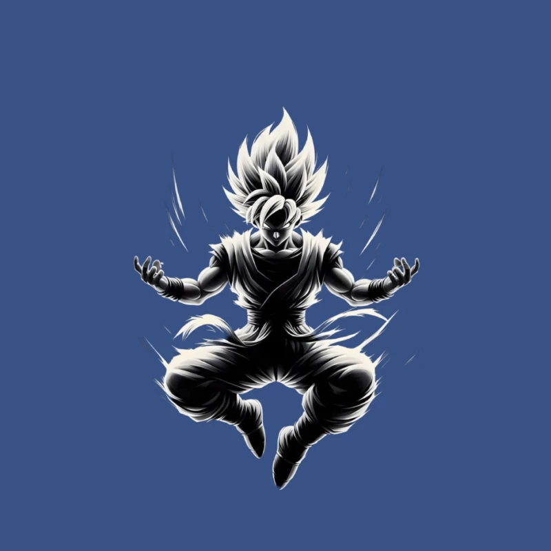 Dynamic Anime Character in Action Pin