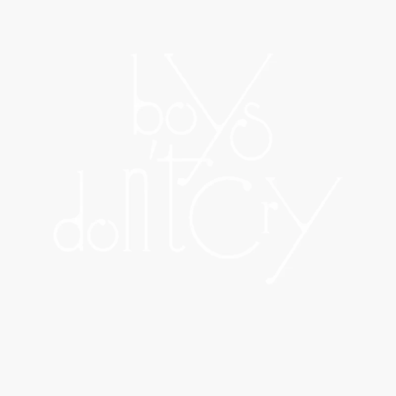 Boys Don_t Cry  Distressed Style Typography List Design Cotton Tote Bag