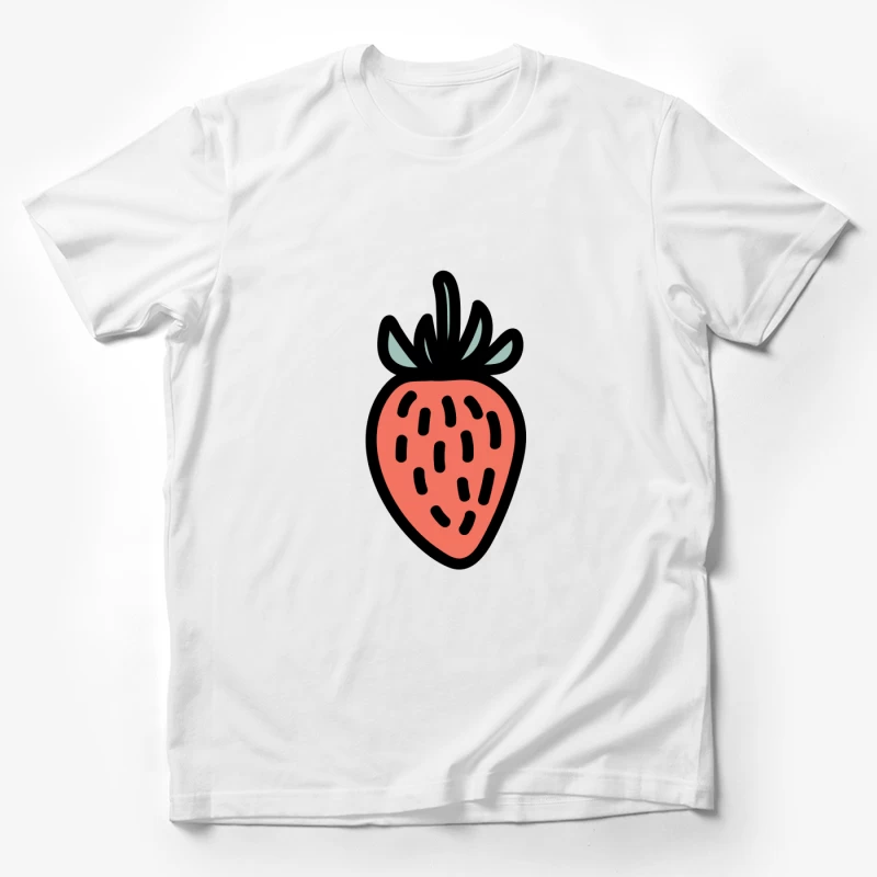 Dessins animés fraise stylisée Homme T-Shirt