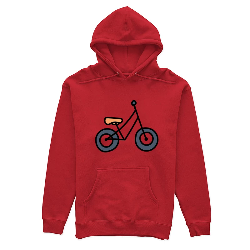 Illustration de vélo minimaliste Femme Sweat à capuche