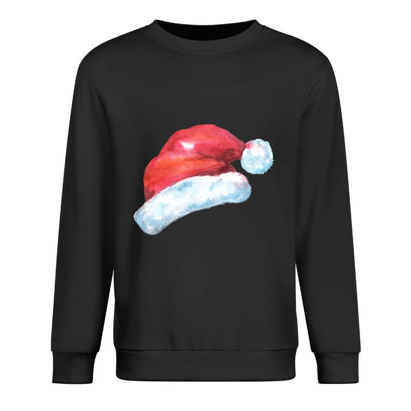 Chapeau de Noël en aquarelle Homme Sweat-shirt à enfiler