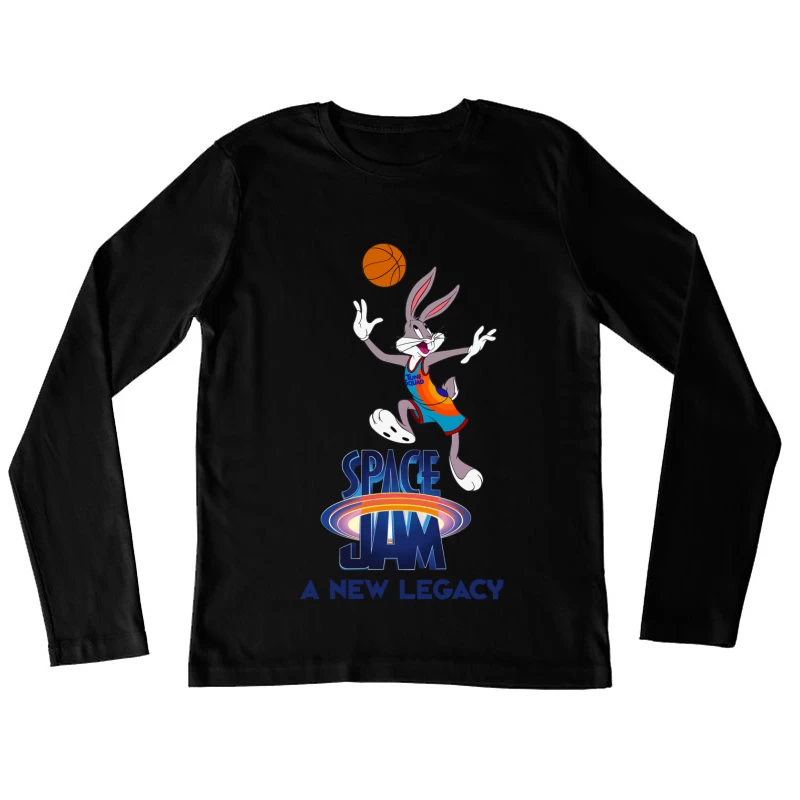 Space Jam: A New Legacy - Cartoon Basketball Animation Female Long Sleeve T-Shirt