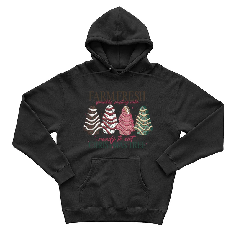 Farmfrische Weihnachtsbäume mit Streuseln Herren Pullover Hoodie