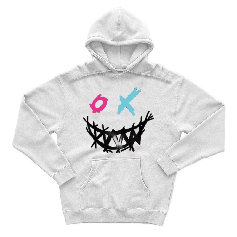 Abstraktes Gesicht mit bunten Elementen Herren Pullover Hoodie