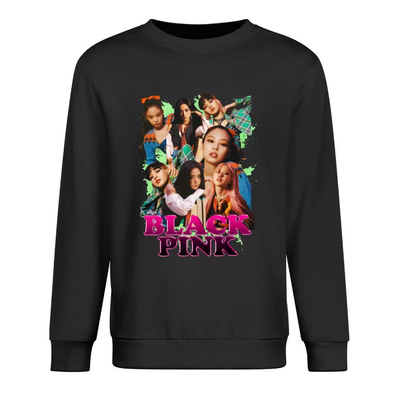 BLACKPINK Music Group Collage Male Pullover Sweatshirt
