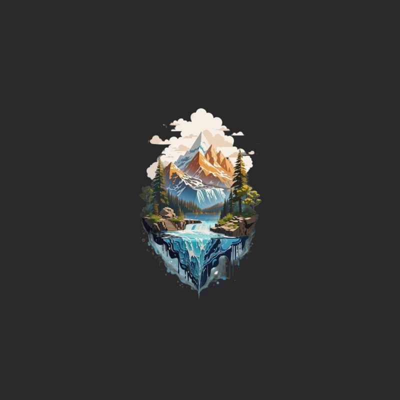 Majestic Mountain Landscape Baseball Cap