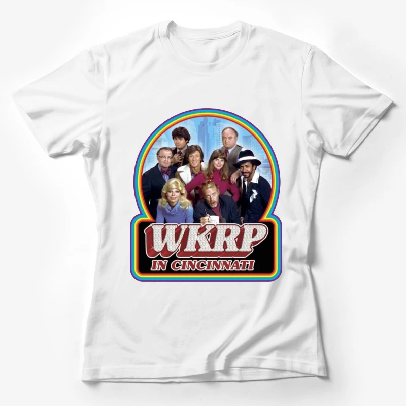 WKRP in Cincinnati skyline logo 6 Female T-Shirt