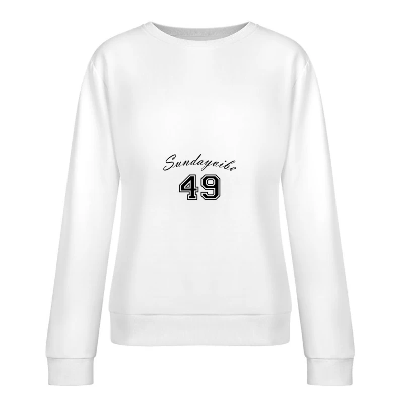 Sonntag Nacht Nummer 49 Damen Pullover Sweatshirt