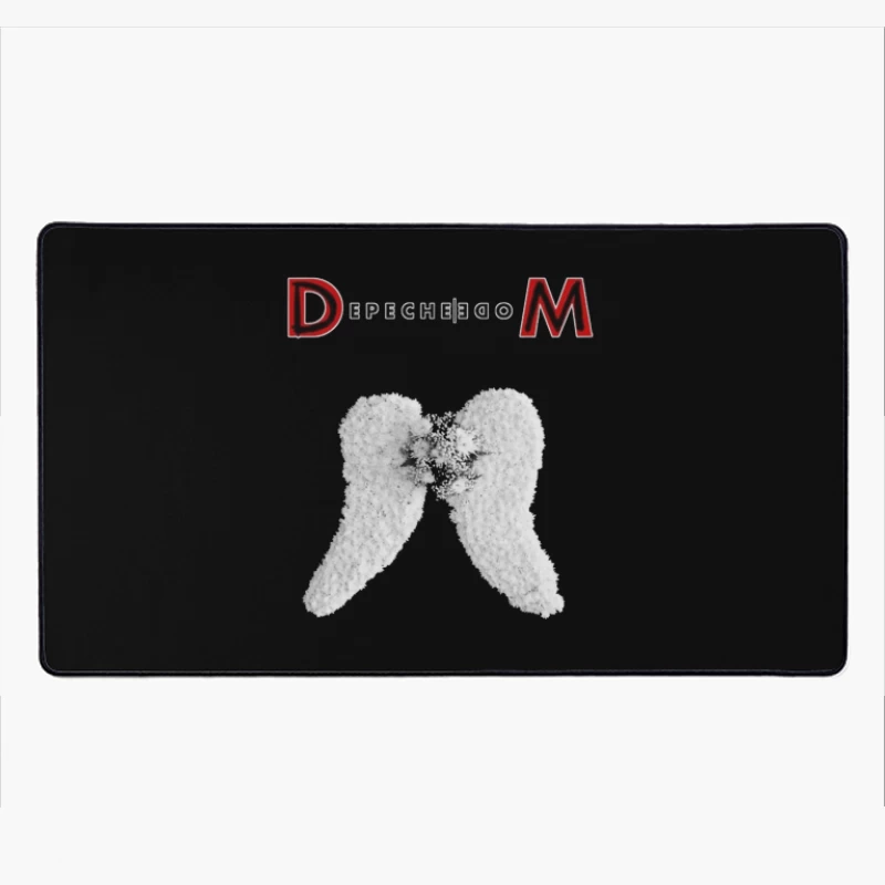 Depeche Mode Angel Wings Logo Design Desk Mat