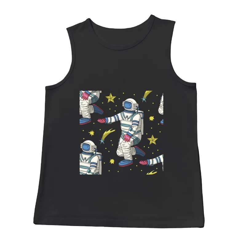 Weltraum Astronauten Muster Herren Tanktops