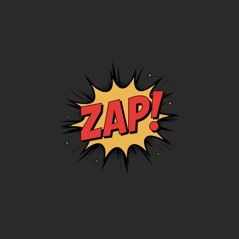 Retro Comic Pop Art Zap Explosion Text Effect Baseball Cap