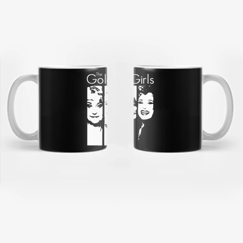 Minimalist Line Art of The Golden Girls TV Show Coffee Mug