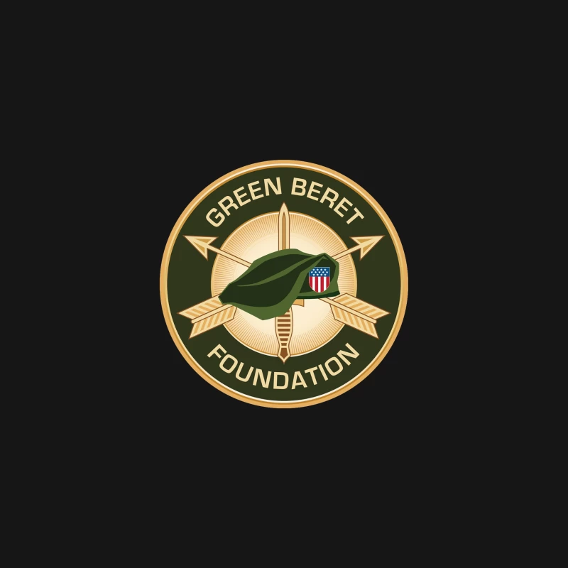 Green Beret Foundation: Special Forces Military Insignia Desk Mat