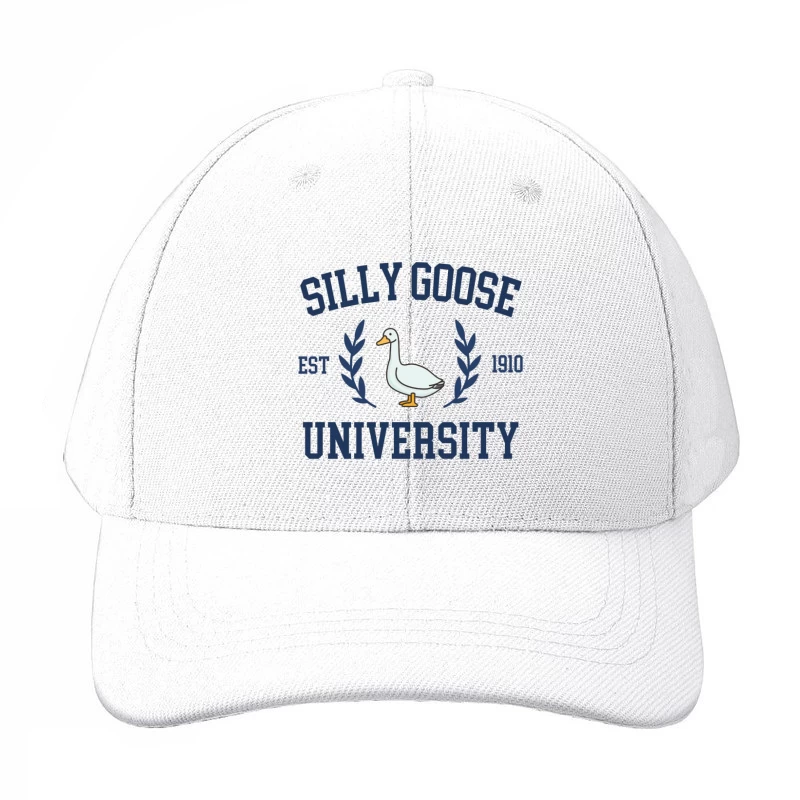 Silly Goose University Vintage-Style Logo Design Baseball Cap