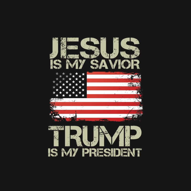 Foi et politique : Jésus et Trump Femme Manches Longues T-Shirt