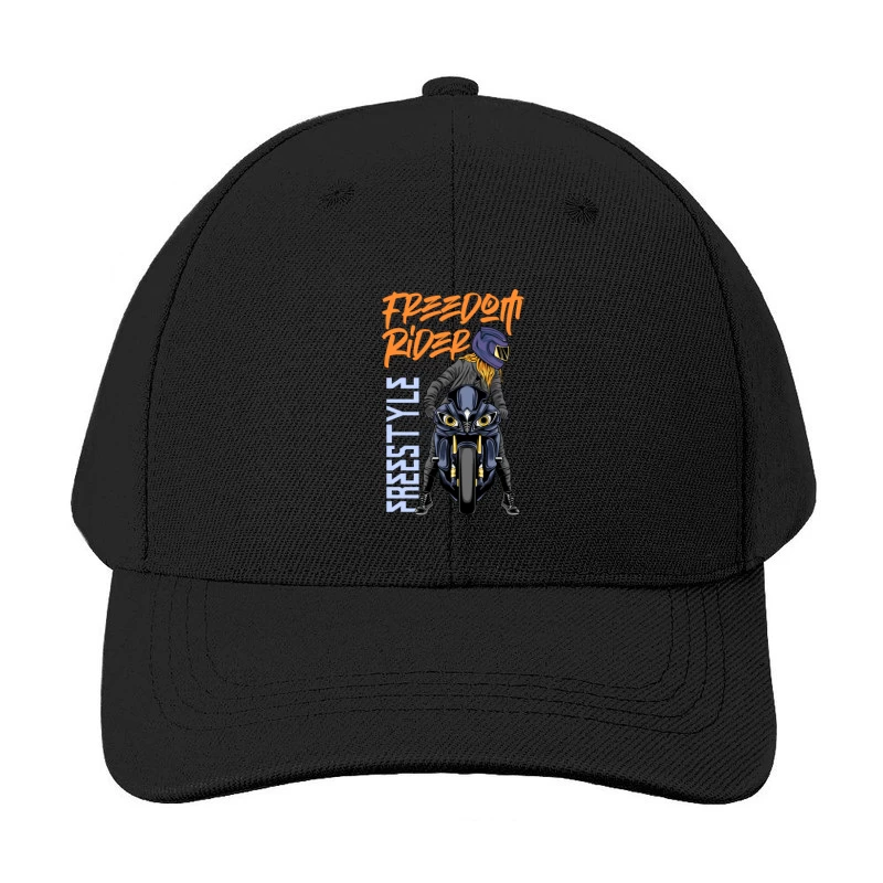 Freedom Rider: Freestyle Motorcycle Biking Baseball Cap