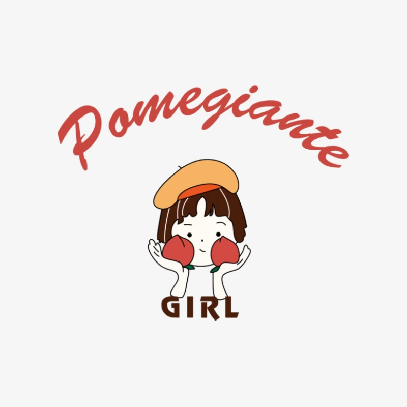 Pomegiante Mädchen Logo Damen Pullover Sweatshirt