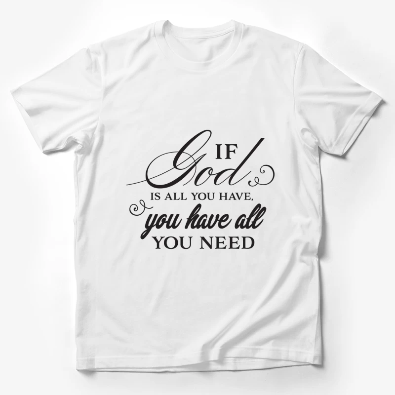 Citation inspirante sur Dieu Homme T-Shirt