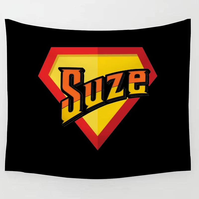 Suze Drink Logo in Superman Shield Style Tapestry