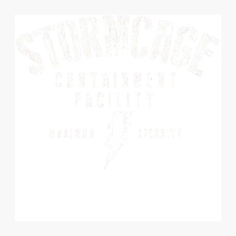 Faded Text Logo on White Background Pin