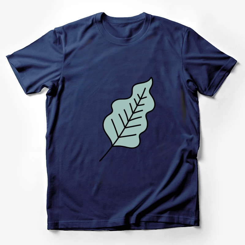 Feuille abstraite avec motif linéaire Homme T-Shirt
