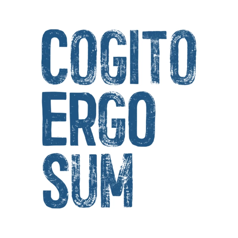 Cogito Ergo Sum  René Descartes Philosophy Quote Tapestry