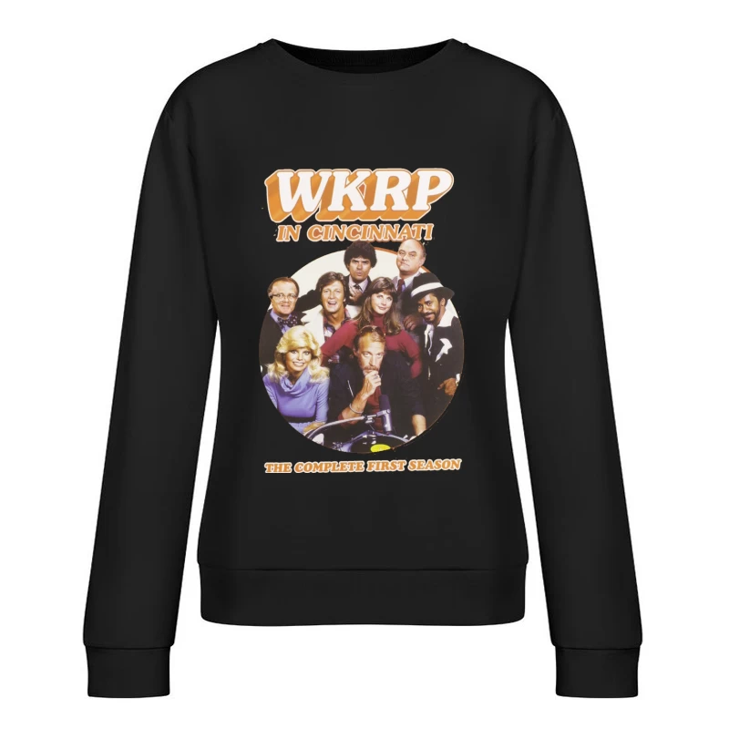 WKRP in Cincinnati skyline logo Female Pullover Sweatshirt