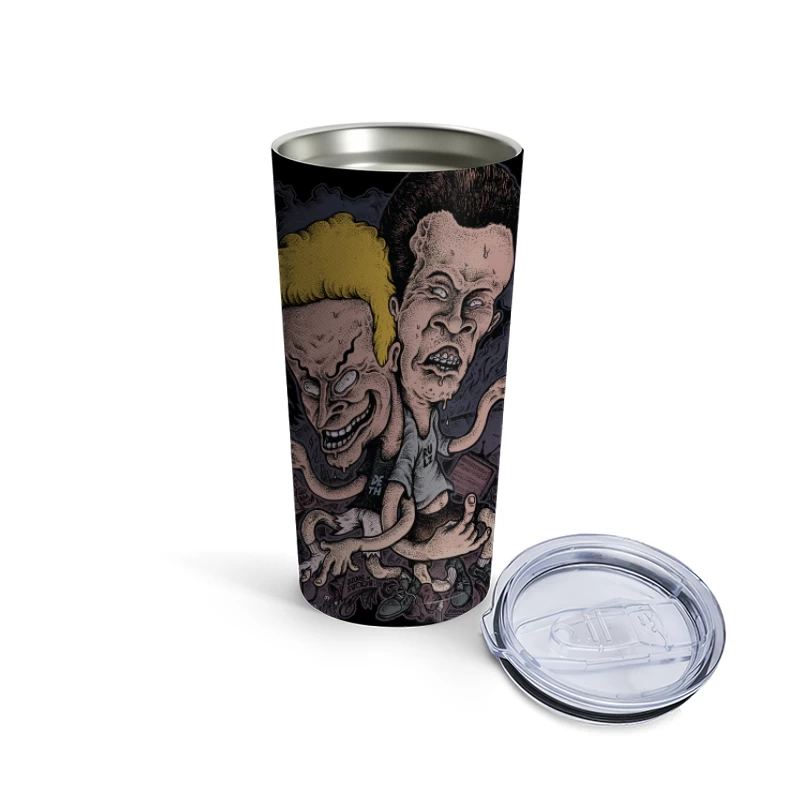 Beavis and Butt-Head Cartoon Art Travel Mug