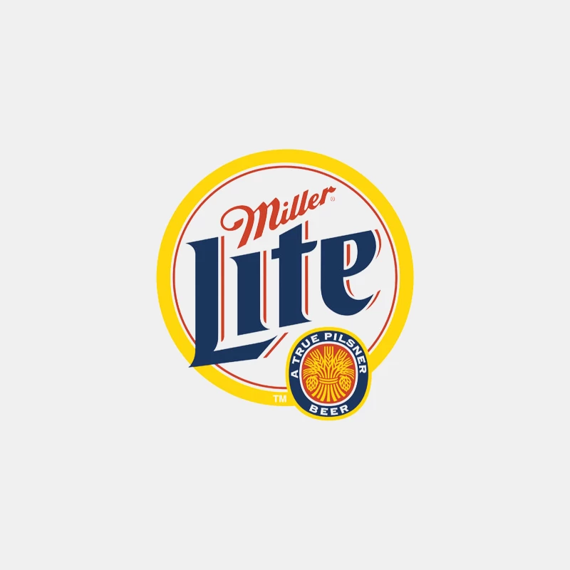Miller Lite Beer Brand Logo: A Classic American Pilsner Symbol Male Tank Top