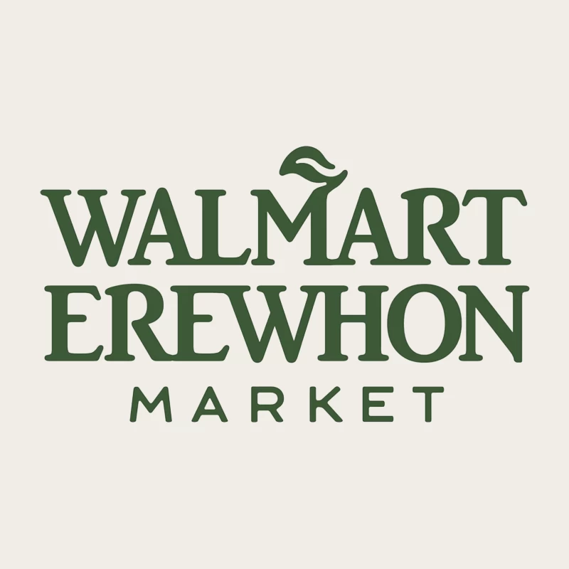 Walmart-Erewhon Market Logo Parody in Green Bucket Hat