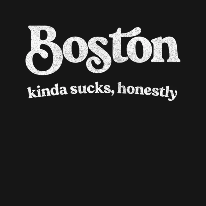 Boston Sucks - Retro Style Typography Design Mouse Pad