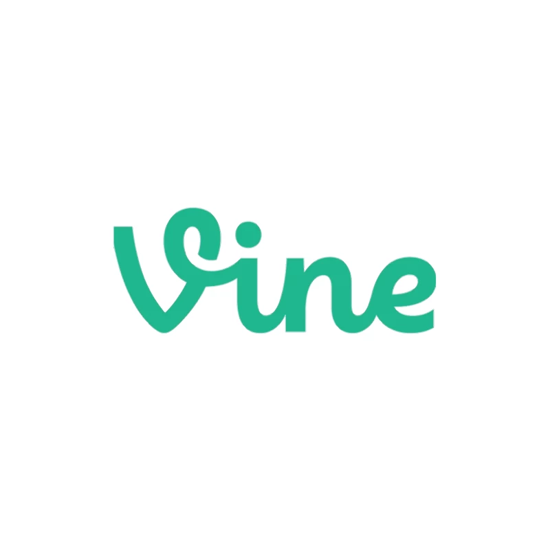 Vine Social Media Platform Green Logo Throw Pillow