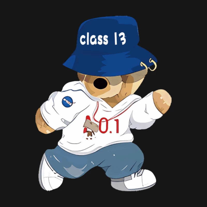 Teddybär mit Hut und lässiger Kleidung Damen T-Shirt