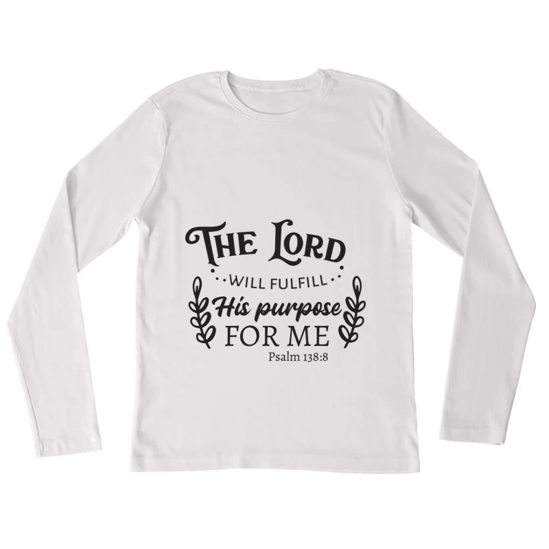Citation inspirante de la Bible Femme Manches Longues T-Shirt