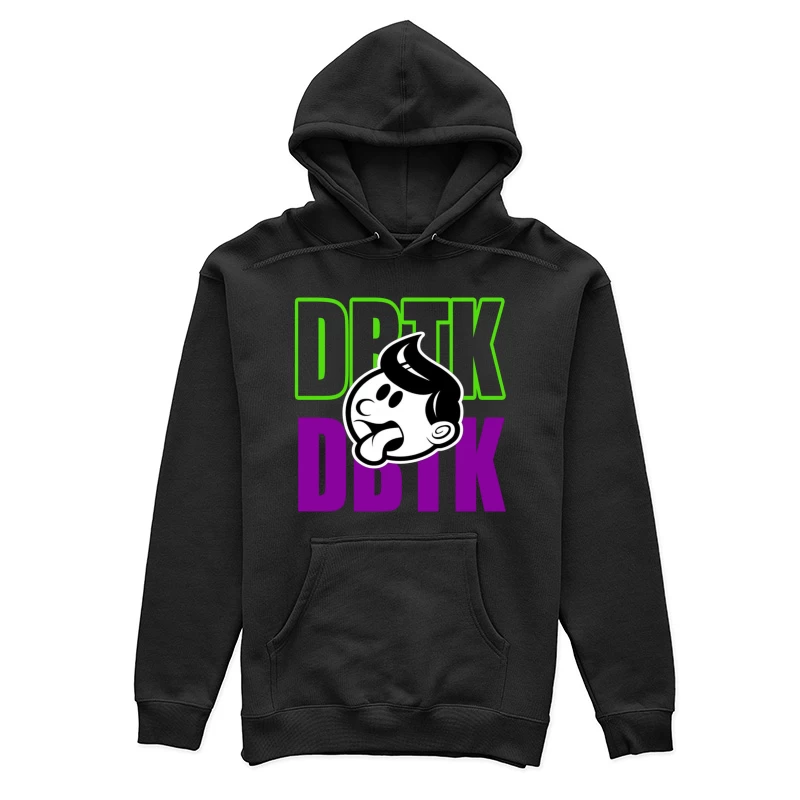 Playful Cartoon Logo Design Female Pullover Hoodie