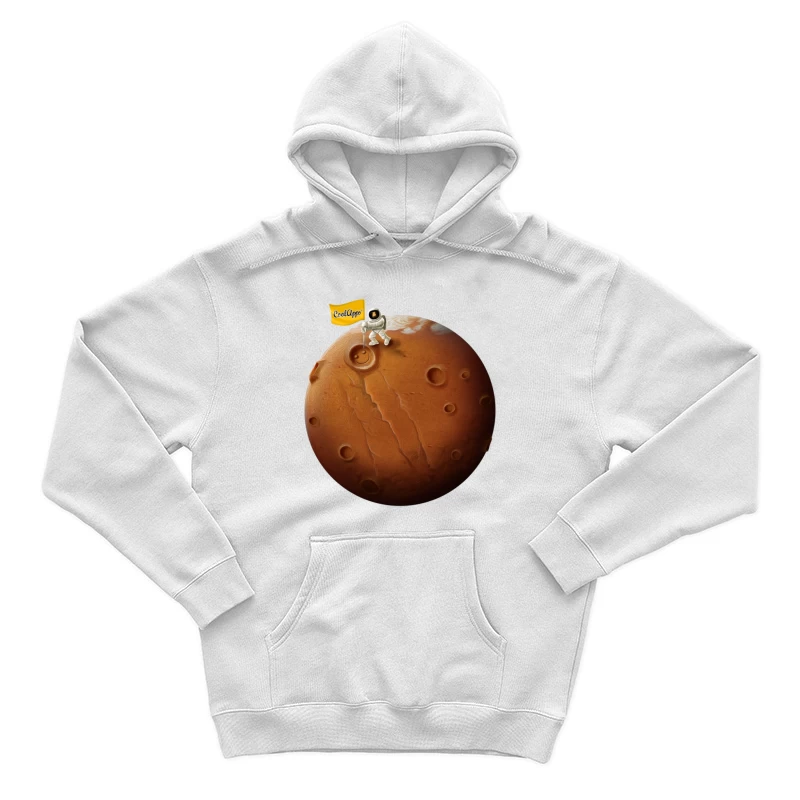 Astronauten auf dem roten Planeten Herren Pullover Hoodie